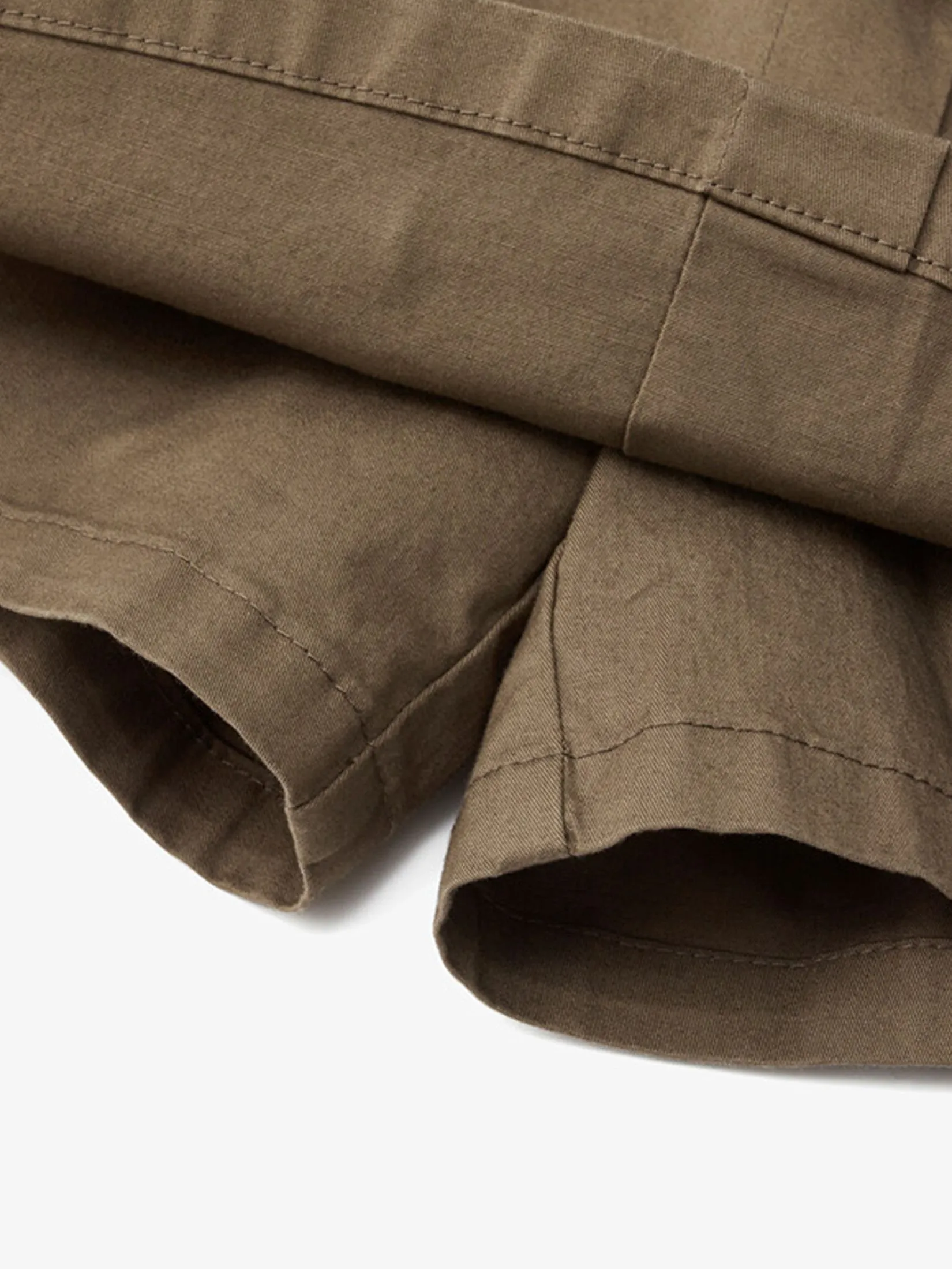 GIORDANO Women's Online Exclusive Single-breasted Skorts Khaki