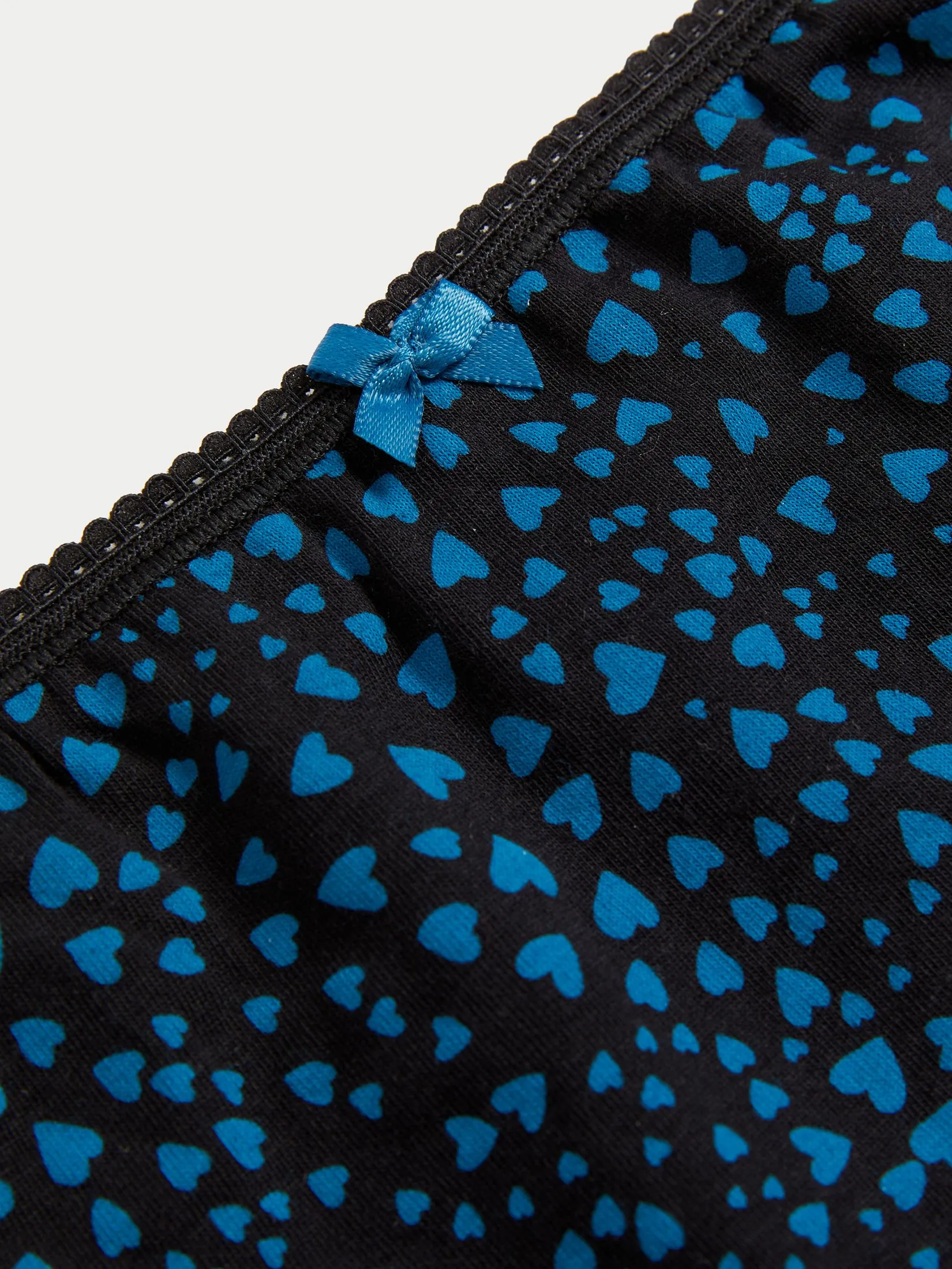 MARKS & SPENCER Women High Leg Knickers Cotton Lycra 5 Pk Multi-Color