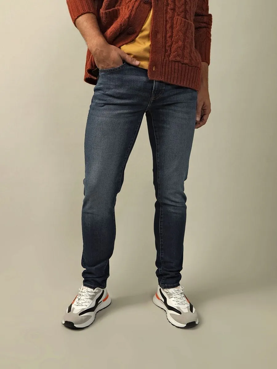 AMERICAN EAGLE MEN DARK CLEAN SKINNY FIT 911 DEEP SEA BLUE