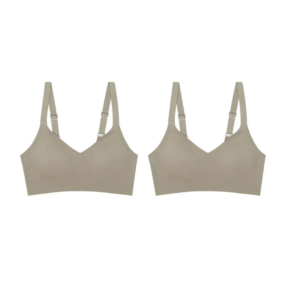 WACOAL Green Go Girls Jelly Bra WB3Y28 Set 2 Pcs.