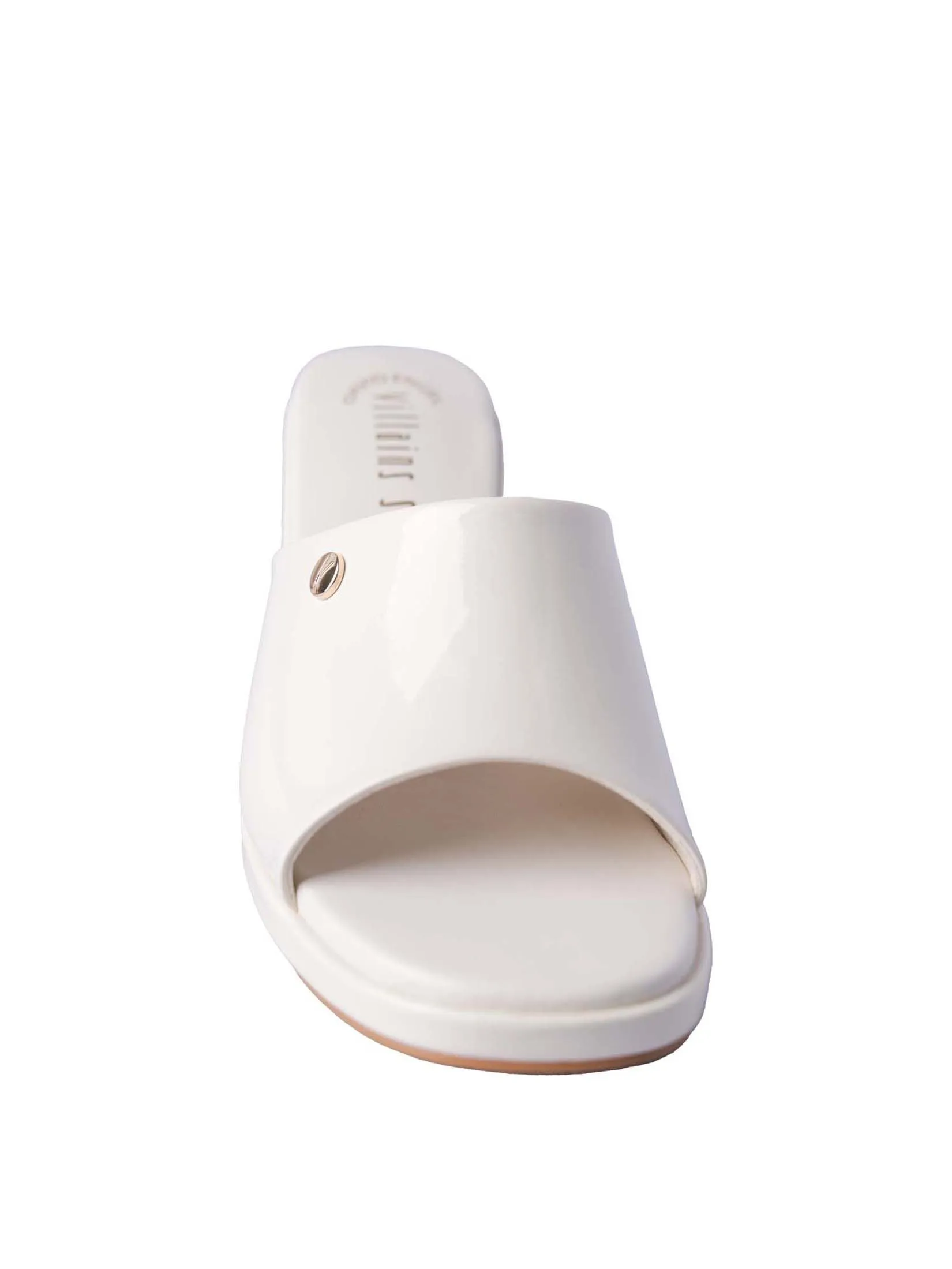 VILLAINS SF GENTLE BREEZE Women's Heeled Sandals OFF WHITE PATENT