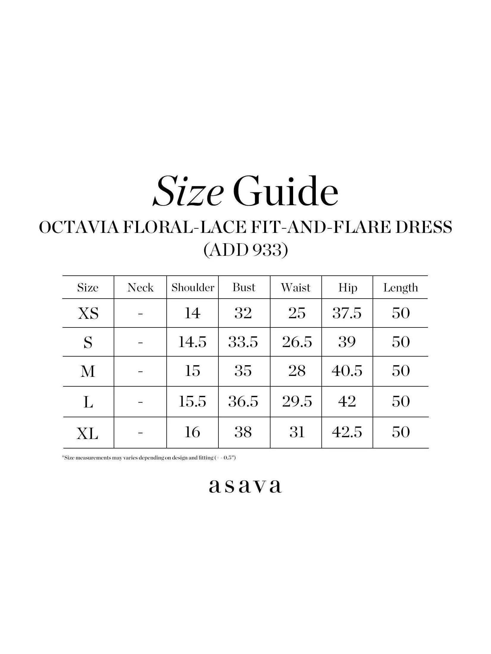 ASAVA ( AW24 ) Octavia Floral-lace Fit-and-flare Women Dress White Black