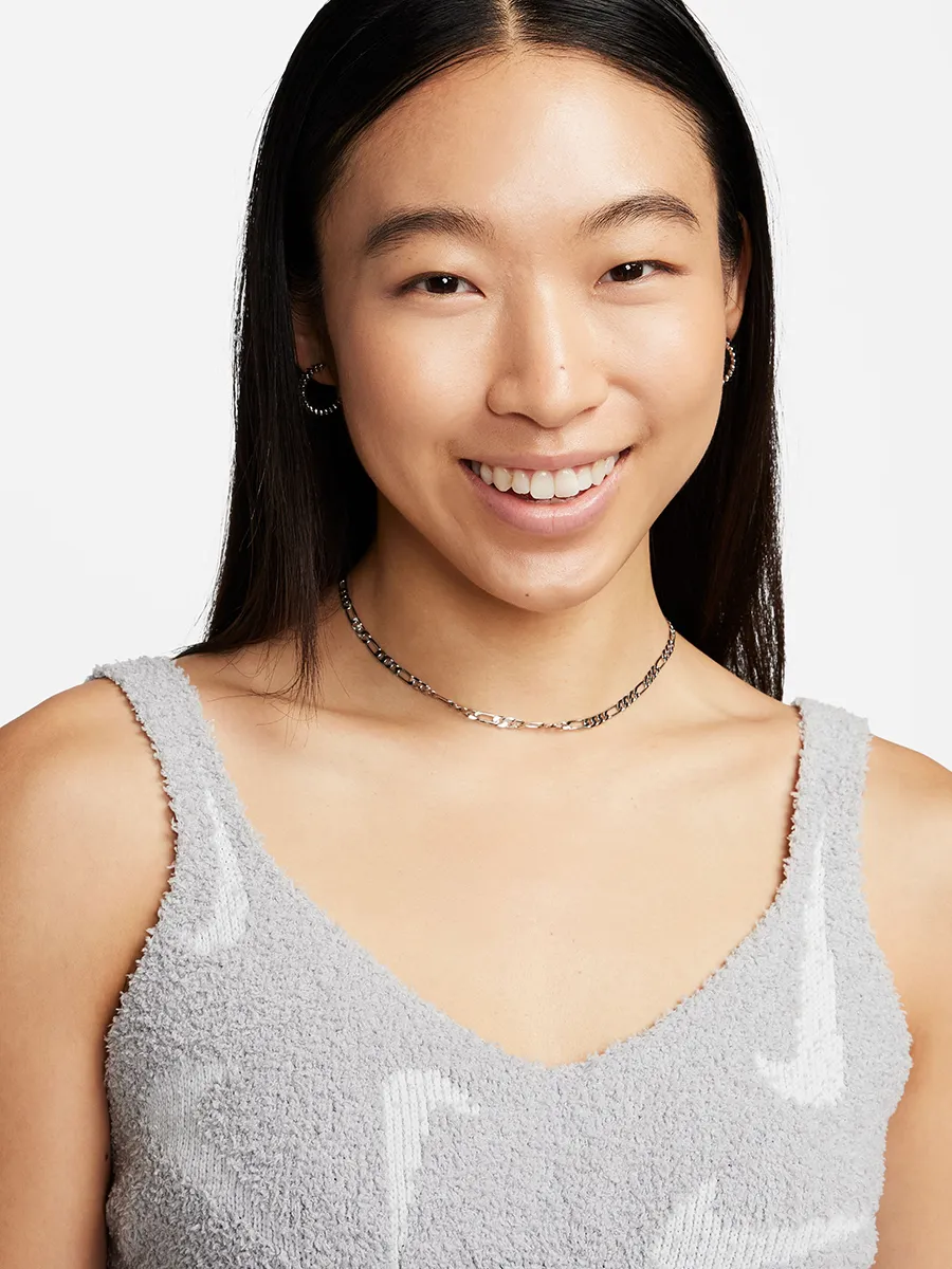 NIKE Women Knit Bra Phoenix Cozy Bouclé Light-Support LT Smoke Grey/Photon Dust