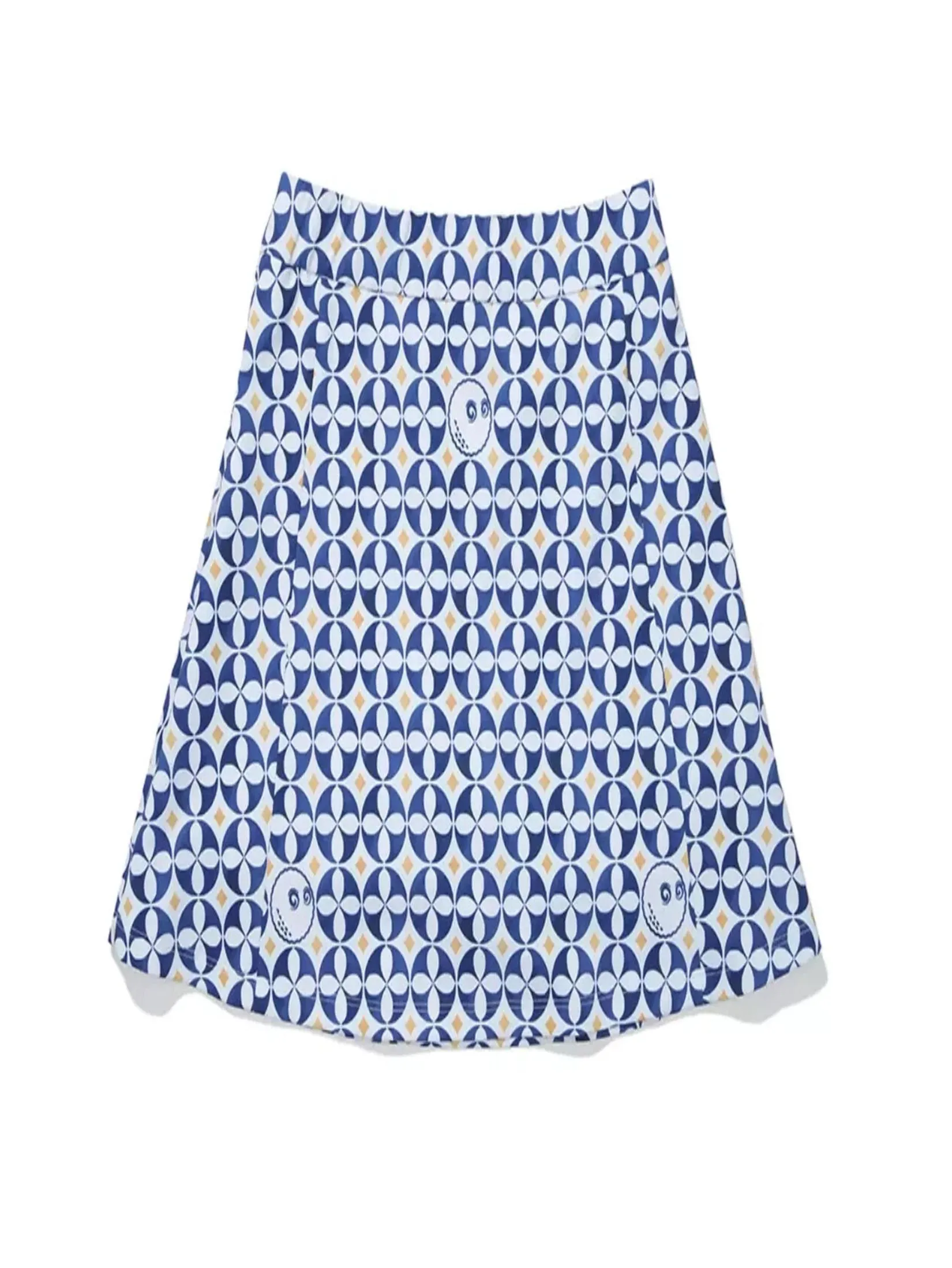 MALBON GOLF ELLA HIGH WAISTED SKIRT IN BLUE MULTI