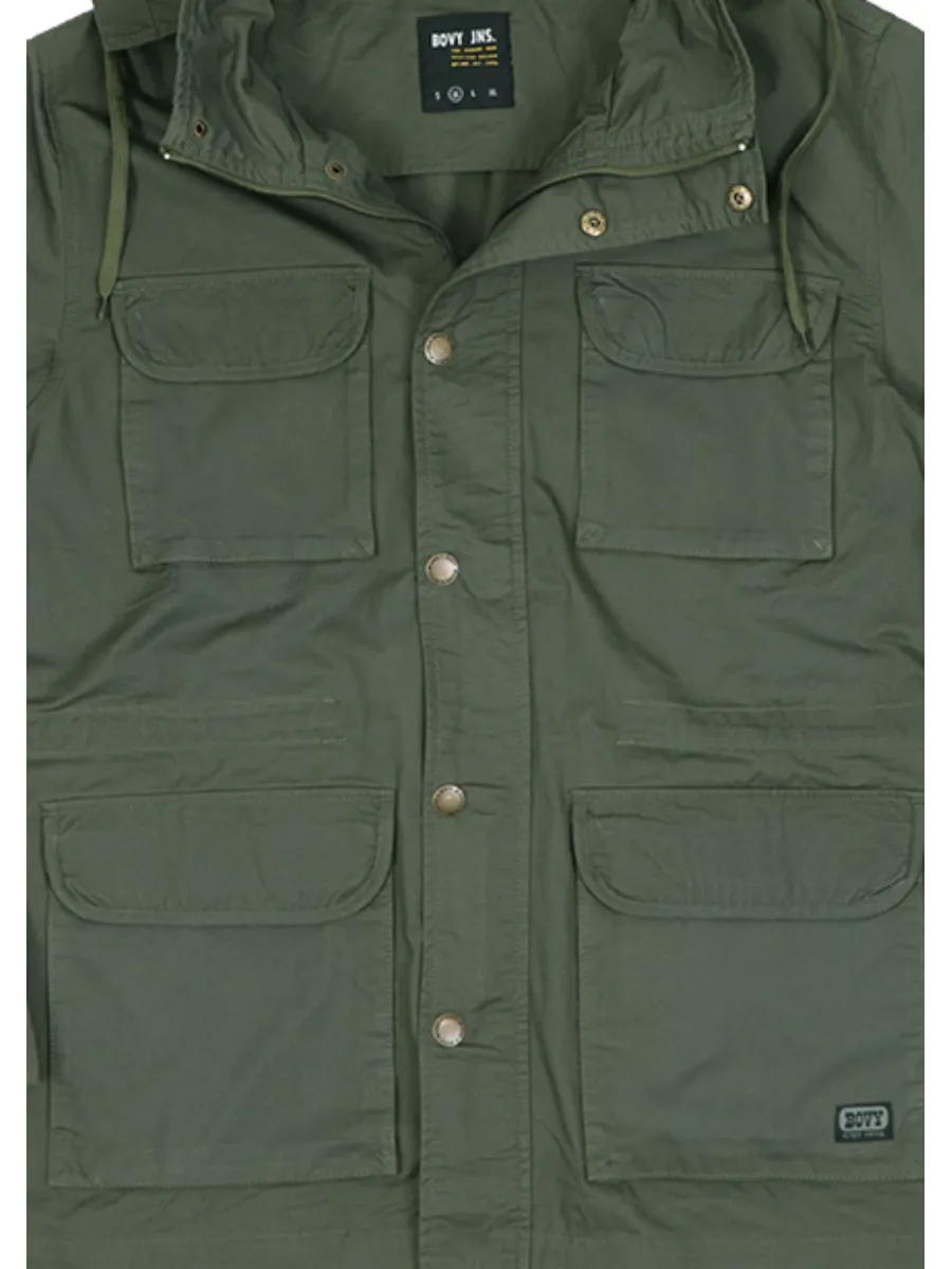 BOVY MEN'S JACKET HOODIES MILITARY GREEN