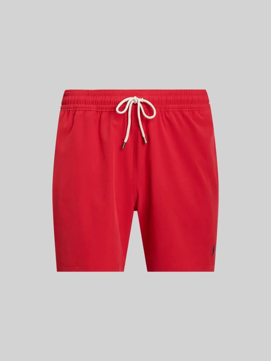 POLO RALPH LAUREN Men Trunks-5.75-Inch Traveler Classic Swim Trunk-Red