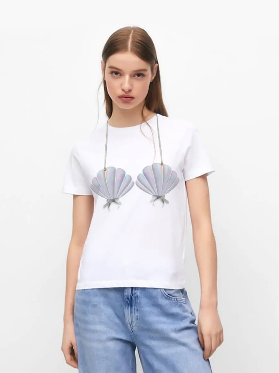 ICONIC WHITE LITTLE MERMAID T-SHIRT