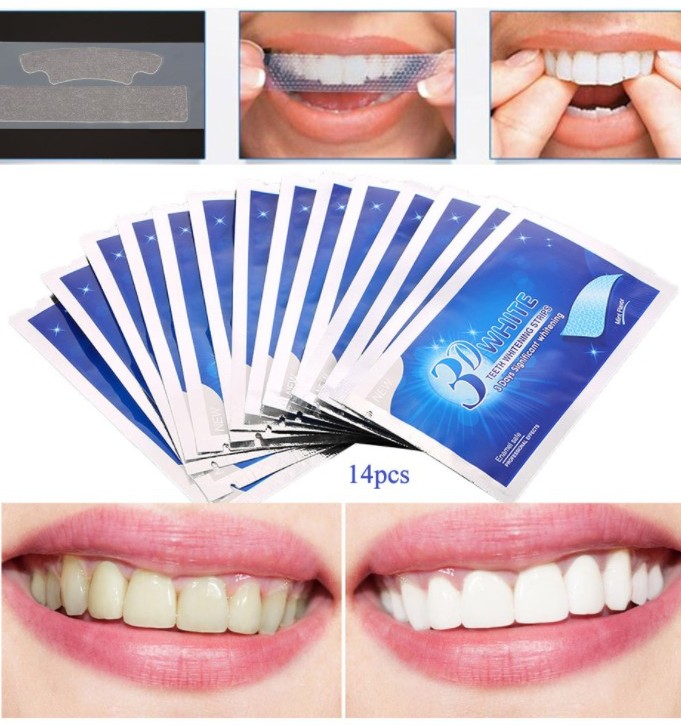 Полоски для отбеливания зубной эмали 3D White