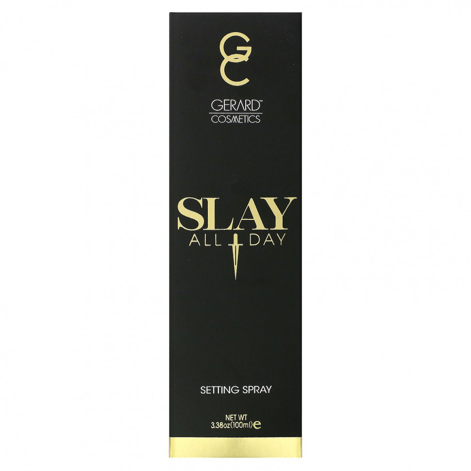 Gerard Cosmetics, Slay All Day, фиксирующий спрей, лаванда, 100 мл (3,38 унции)