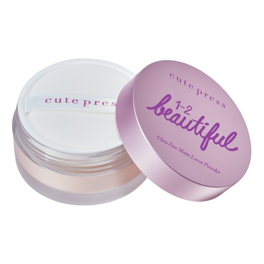 Cute Press 1-2-Beautiful Ultra Fine Matte Loose Powder 15g.