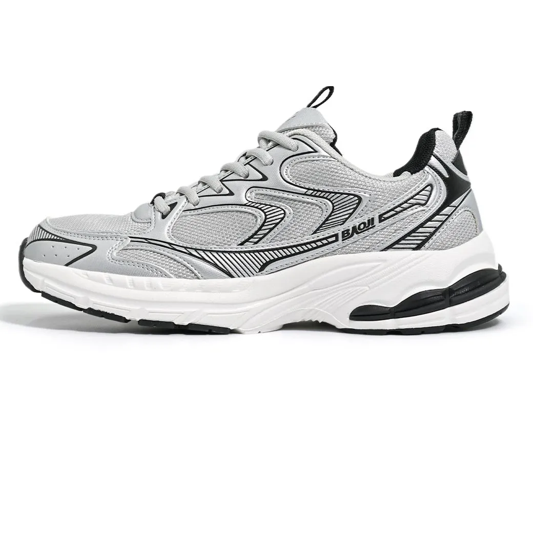 BAOJI Men's Sports Running Shoes Model BJM851 - Grey/White