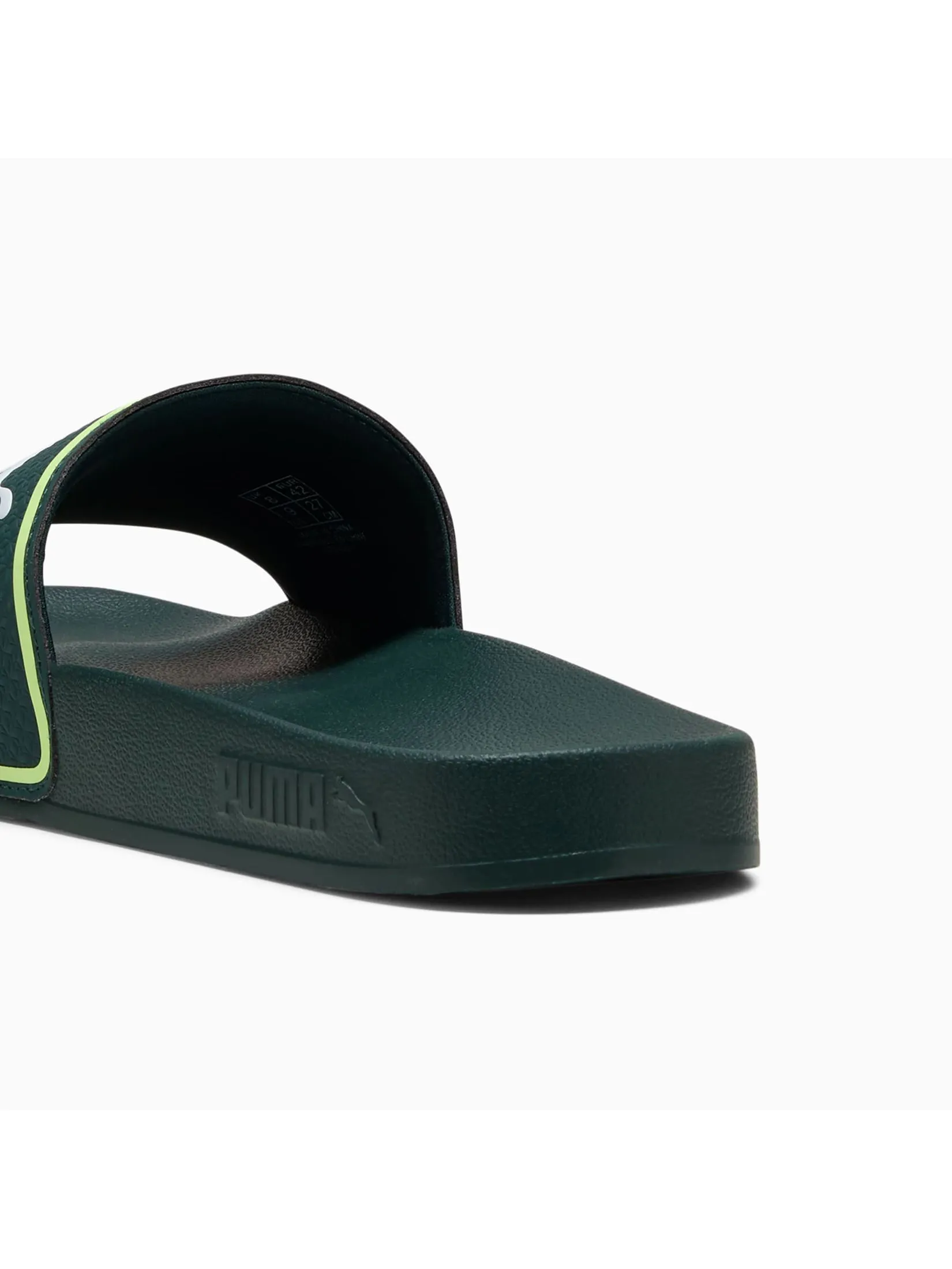 PUMA Unisex Slides Leadcat 2.0 399706-36 Green Terrain-Puma White-Fizzy Light