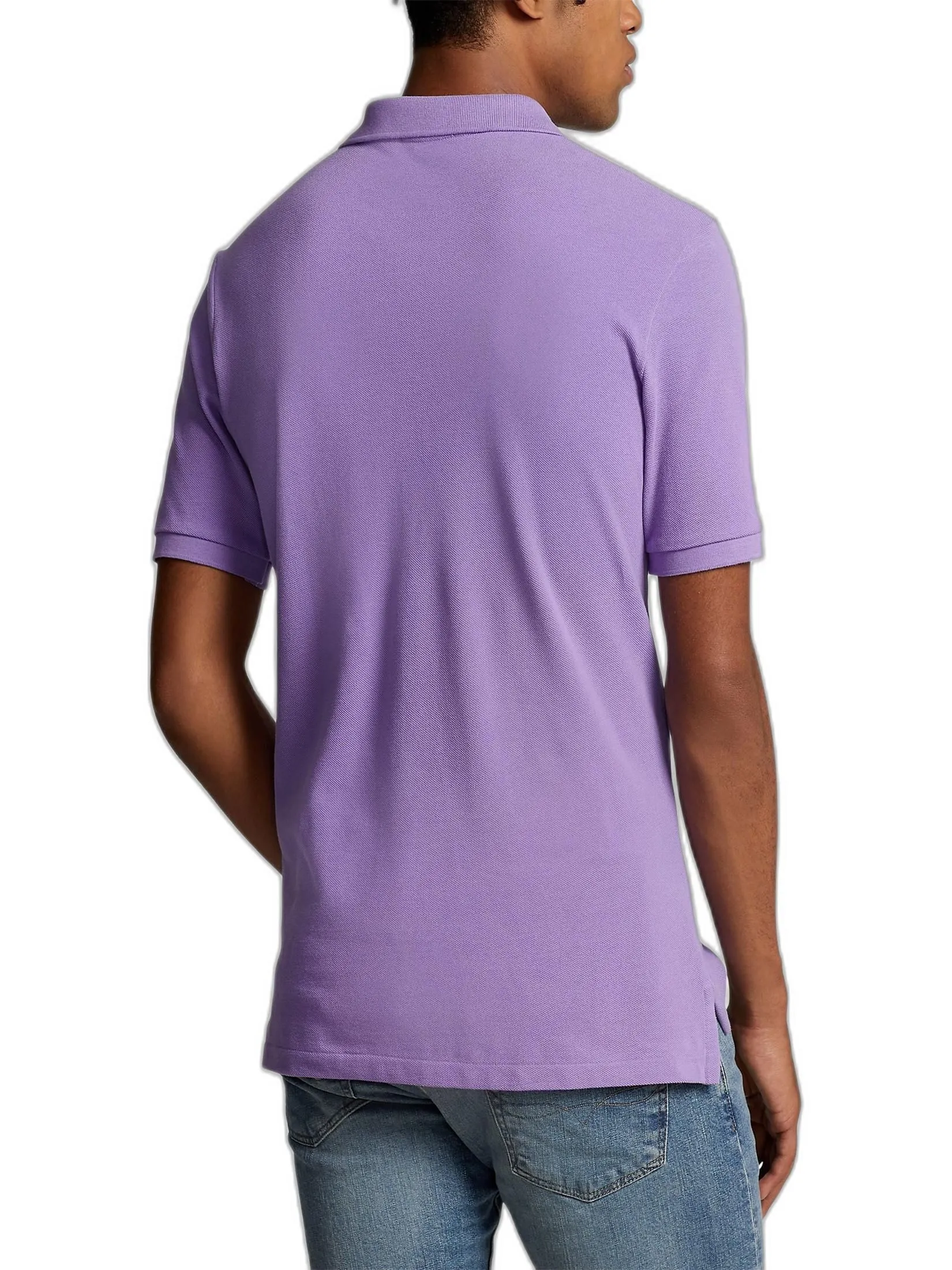 POLO RALPH LAUREN Polo Ralph Lauren POLO-Custom Slim Fit Mesh Polo Shirt MNPOKNI1N820504 500 PURPLE
