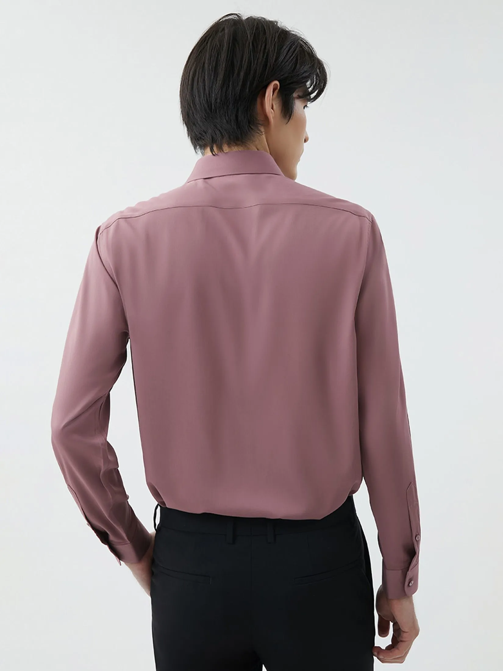 DAPPER DAPPER NO MORE IRON Regular Fit Shirt Pink