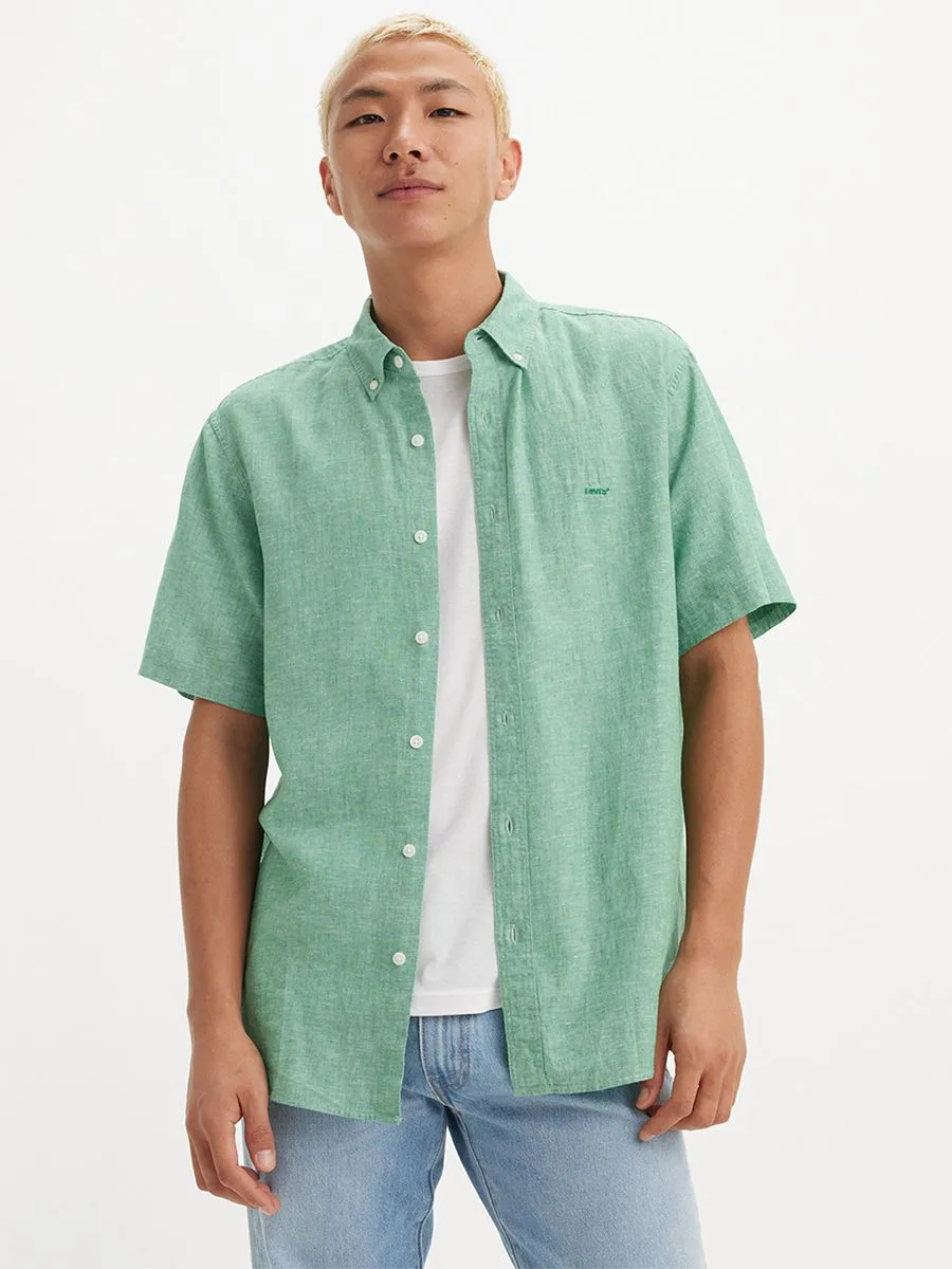 LEVI'S Men's Short-Sleeve Authentic Button-Down Leprechaun