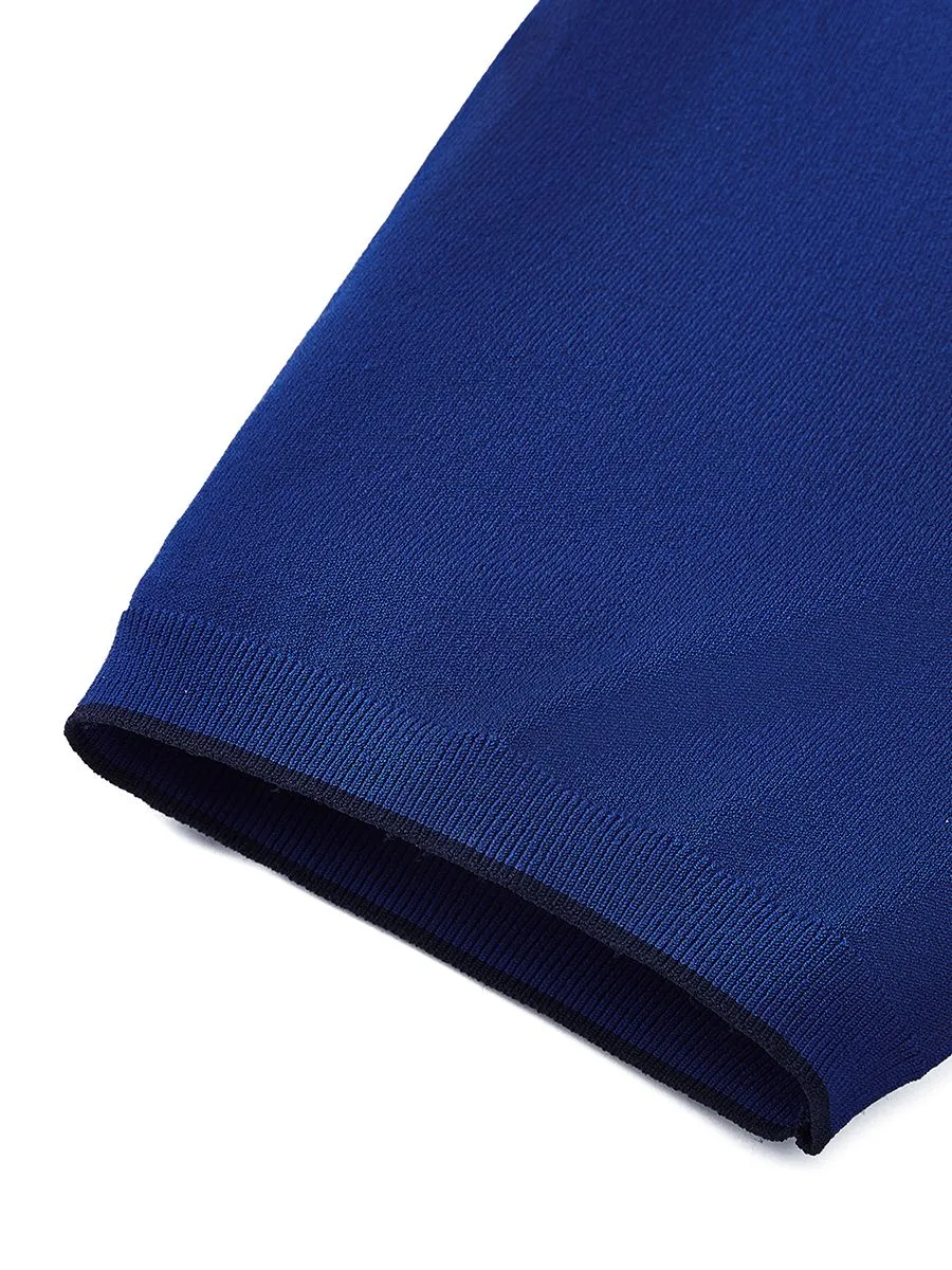 G2000 Men Clothing Viscose Poly Open Collar Polo Smart Fit - Dark Blue