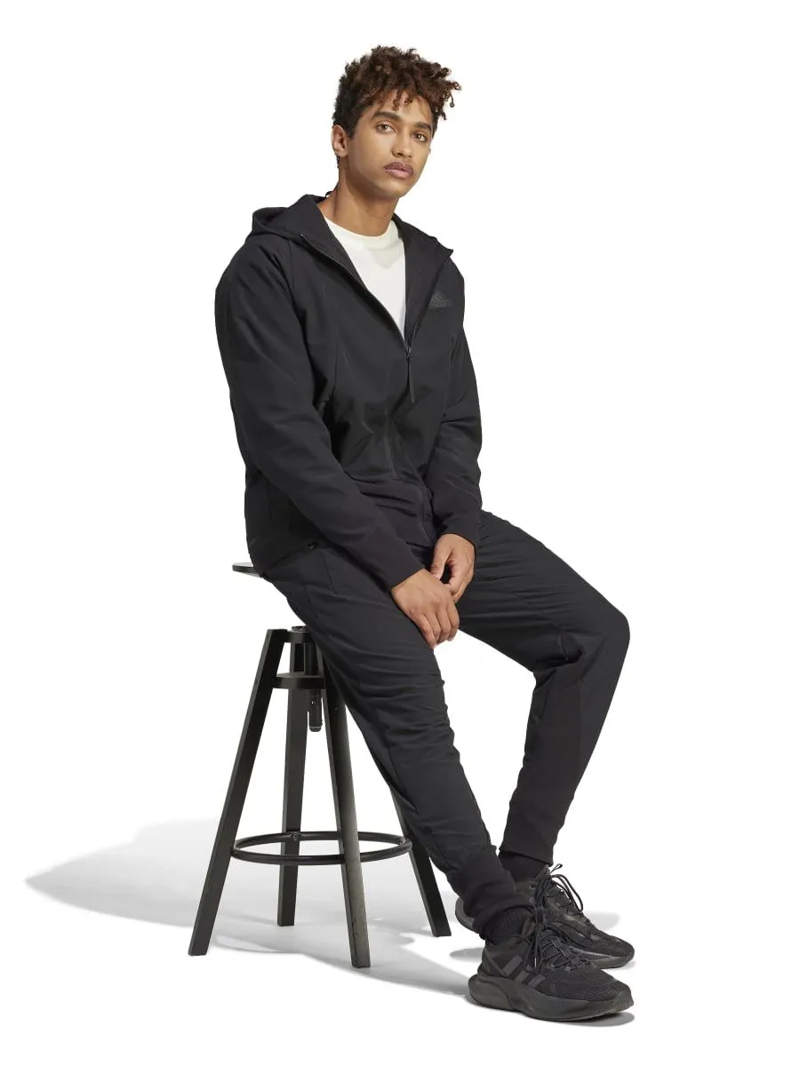ADIDAS Men Straight Pants Z.N.E. Woven Black