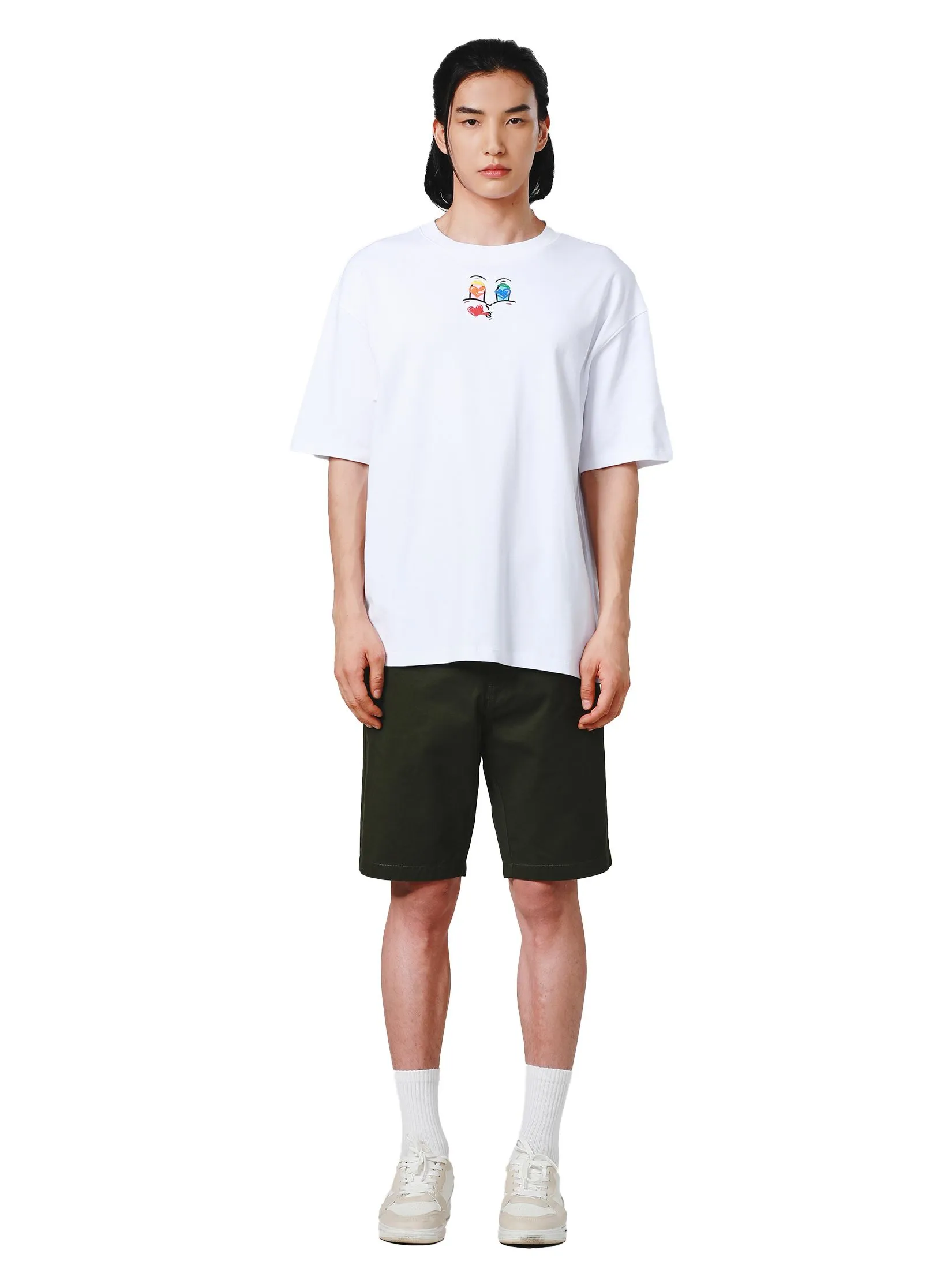 JOHN HENRY Men's Shorts (Slim Fit) ESSENTIALS Moss Green