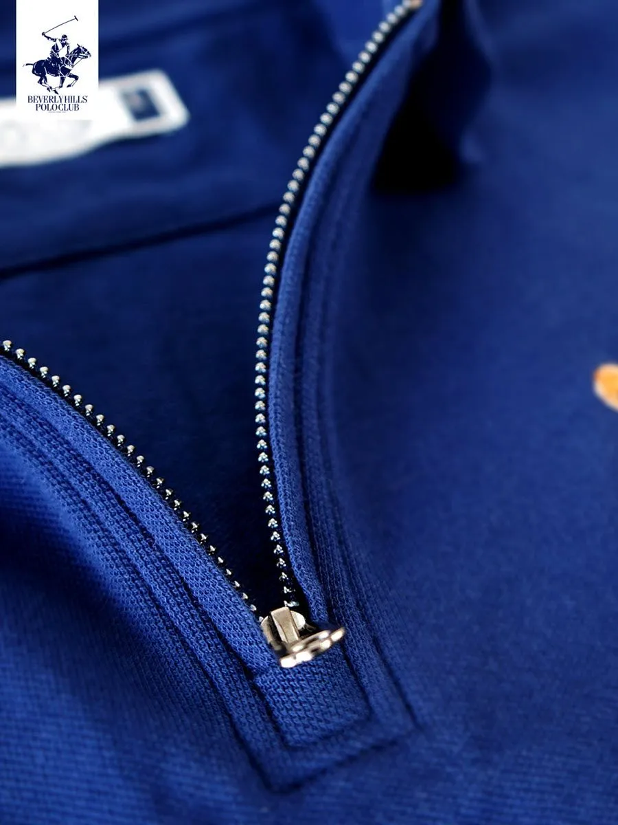 BEVERLY HILLS POLO CLUB Dark Blue Men Polo Shirts Model BN2B166