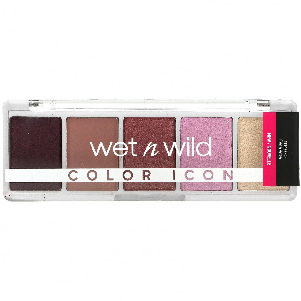 Wet n Wild, Color Icon, Petalette, палитра теней из 5 оттенков, 6 г (0,21 унции)