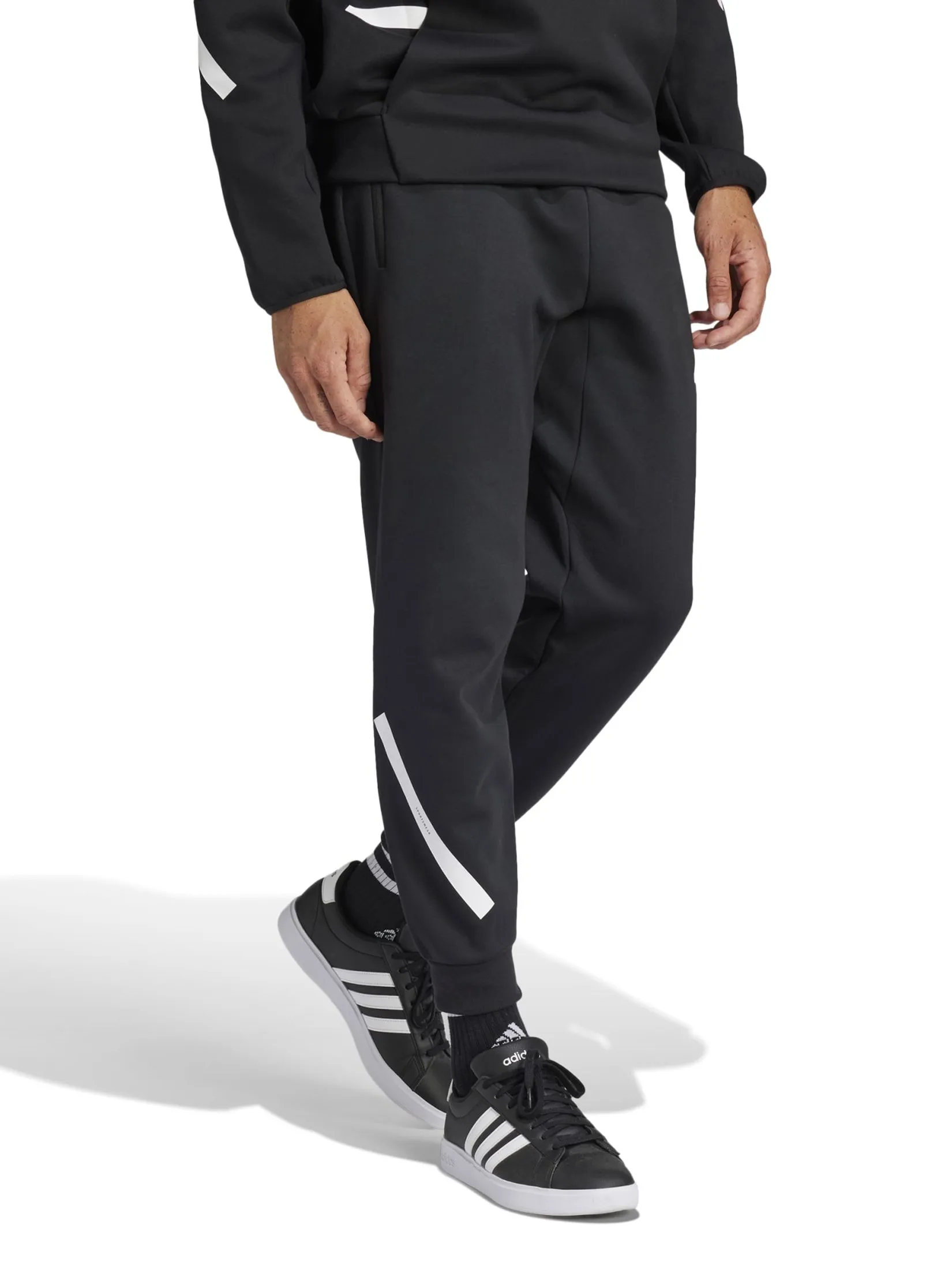 ADIDAS Men Tracksuit Bottoms Z.N.E. Black / White
