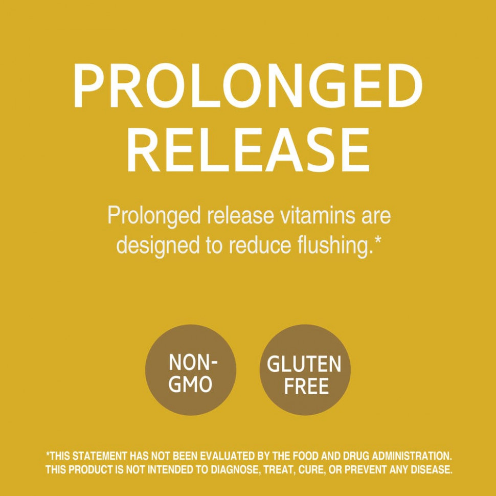 21st Century, Ниацин, замедленное высвобождение, 500 мг, 100 таблеток