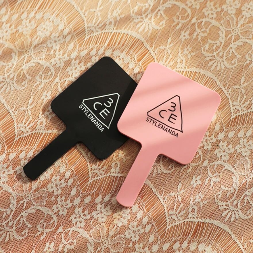 3CE Square Hand Mirror Mini Pink Rumour 1pcs.