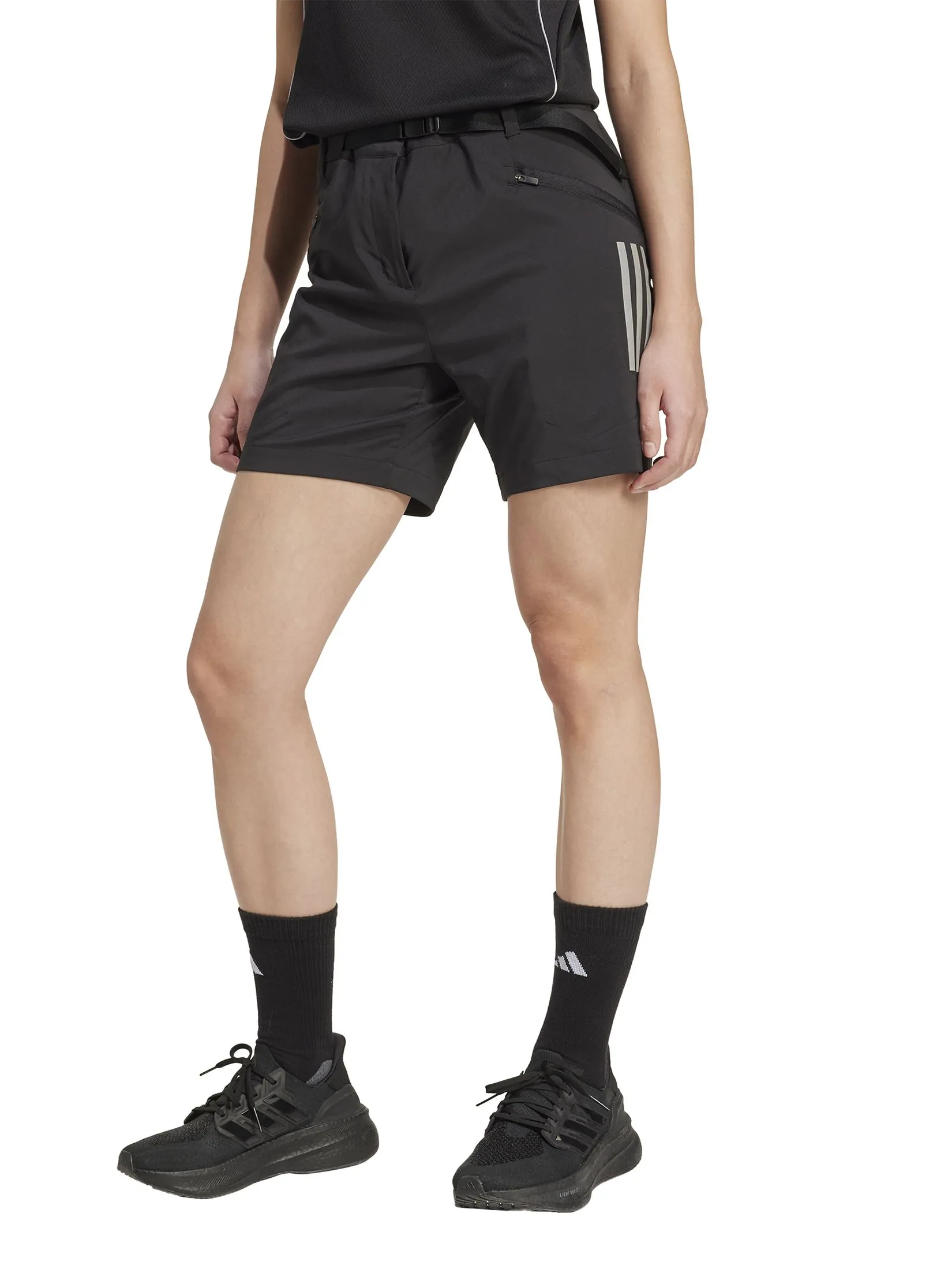 ADIDAS Women Short Mercedes - AMG Petronas Formula One Team Mechanics JX8287 Black / Reflective Silver