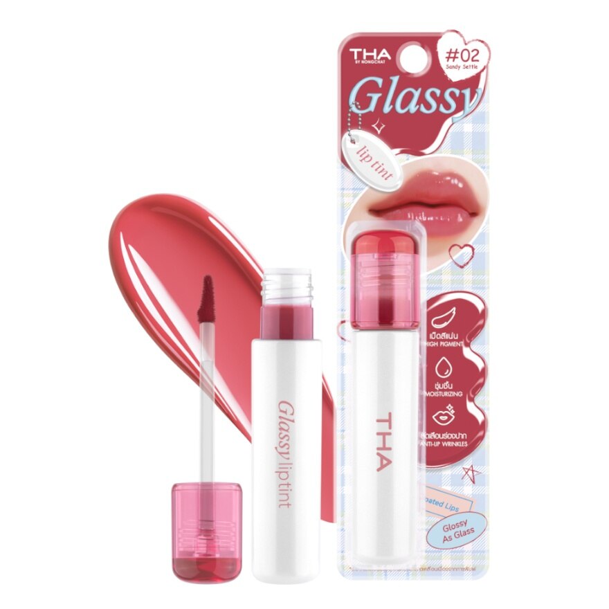 THA By Nongchat Glassy Lip Tint 3.9g.. 02 Sandy Settle - 02 Sandy Settle