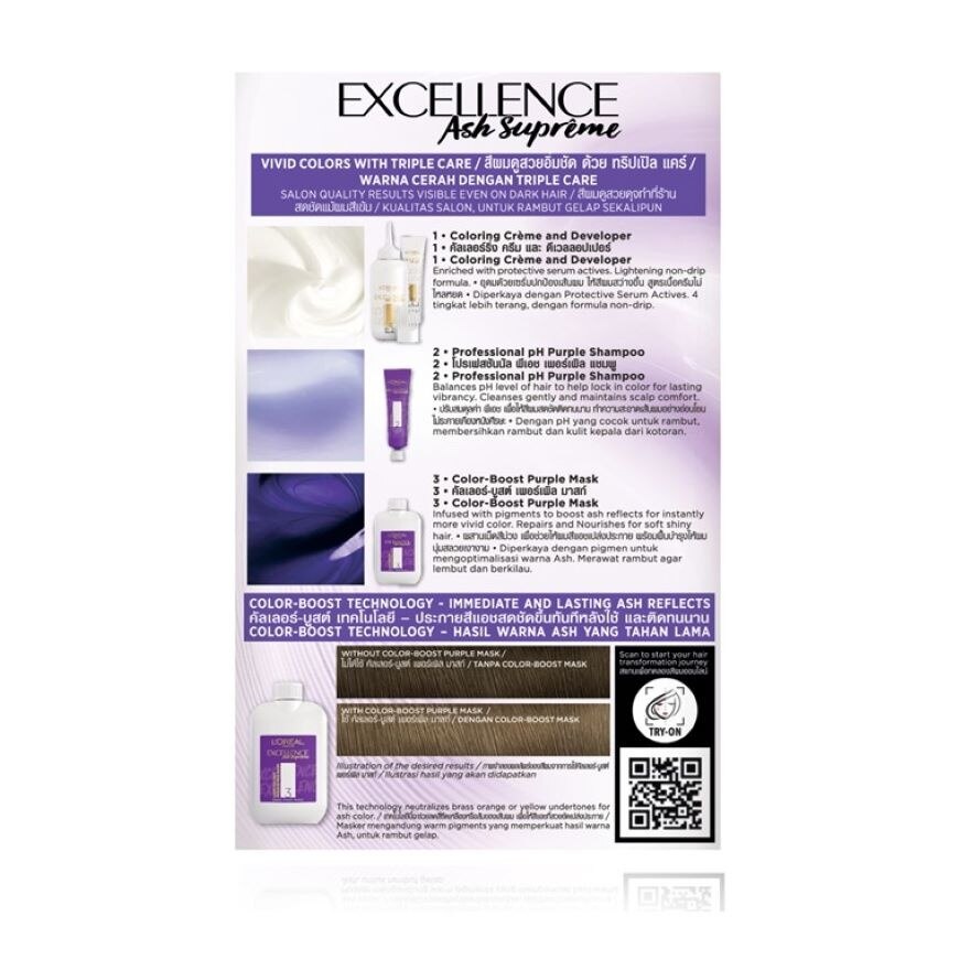 L'Oreal Paris Excellence Ash Supreme 7.73 Champagne Ash