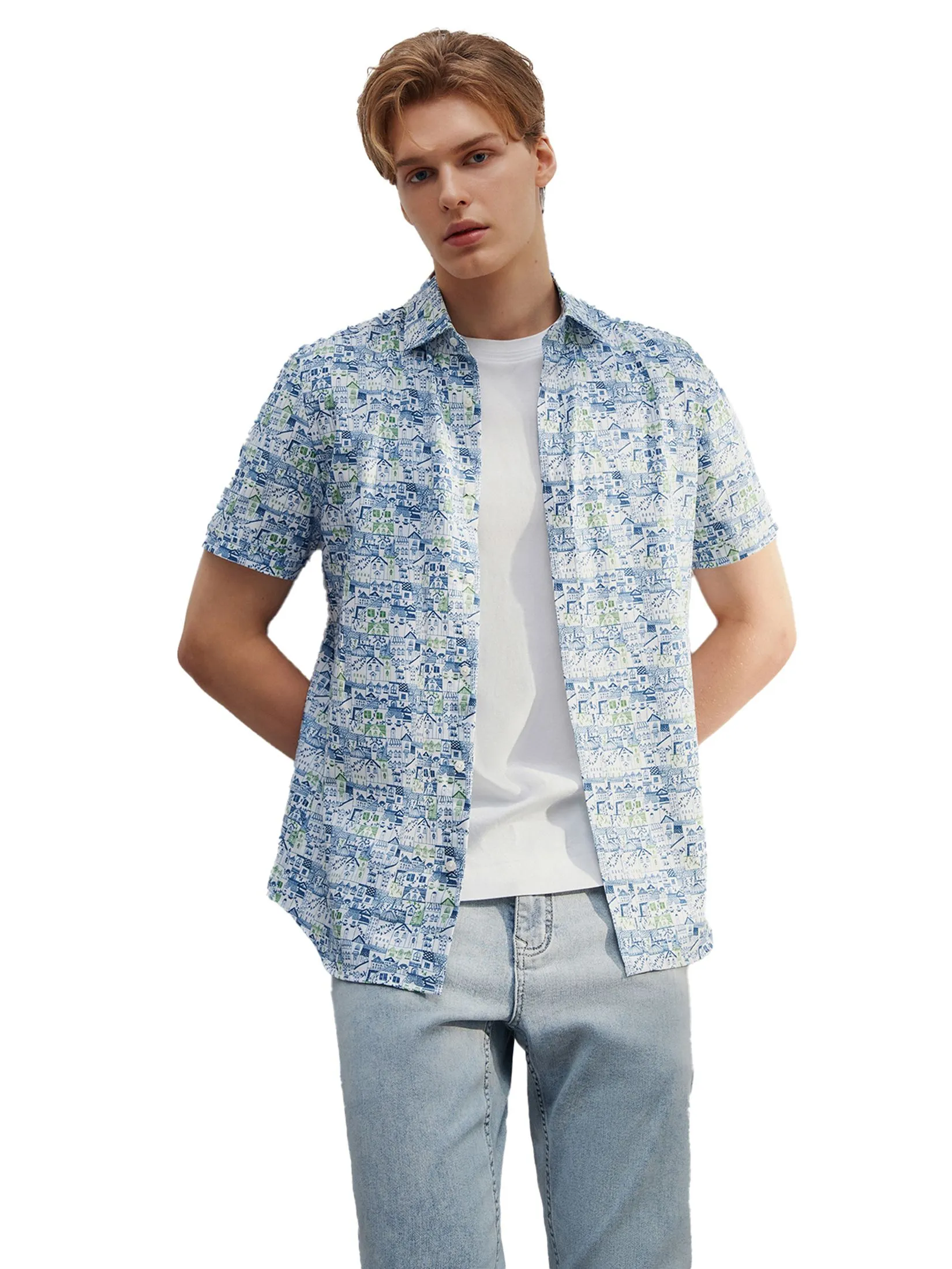 G2000 Men Clothing Wrinkle Free Cotton Casual Shirt  Smart Fit - Navy