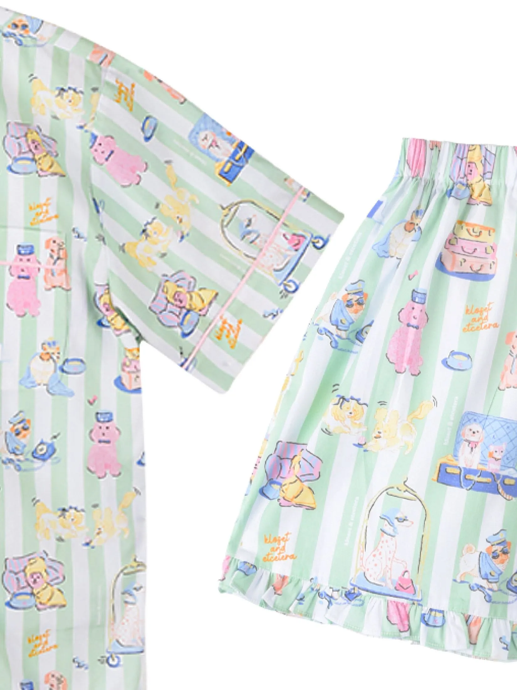 KLOSET&ETCETERA Women Pyajamas Puppy Lobby Set