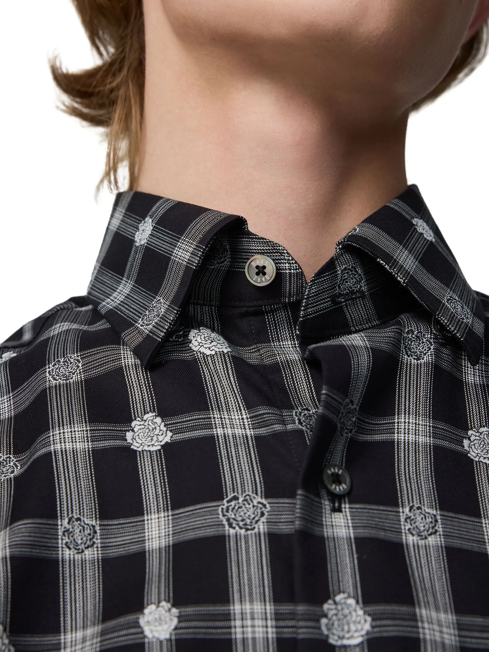 DAKS MEN Long Sleeve Shirt Smart Fit Black