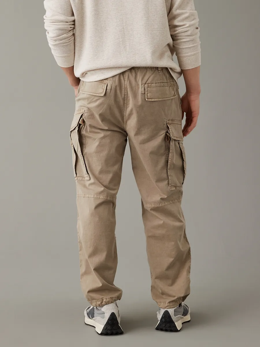 AMERICAN EAGLE MEN 4878 XAVIER PARACHUTE PANT 212 KHAKI