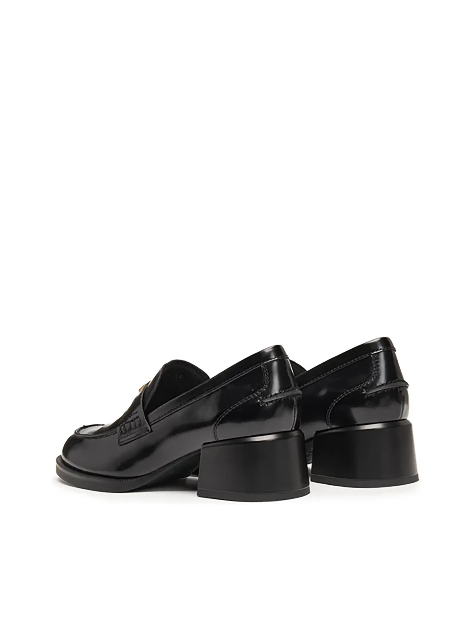 STACCATO Women Loafers Block Heel Metal Bucket Black