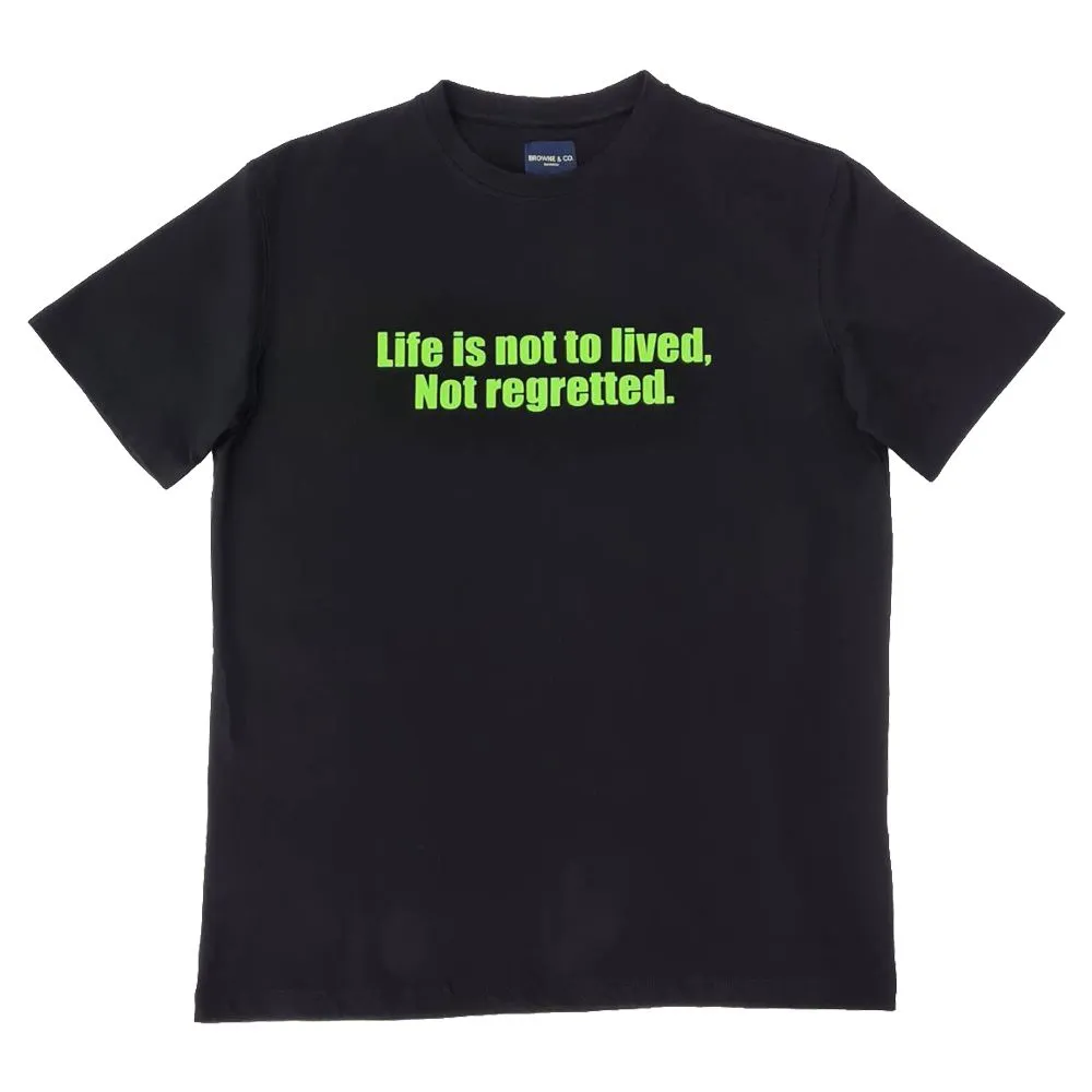 BROWNE & CO. Black Cotton T-shirt