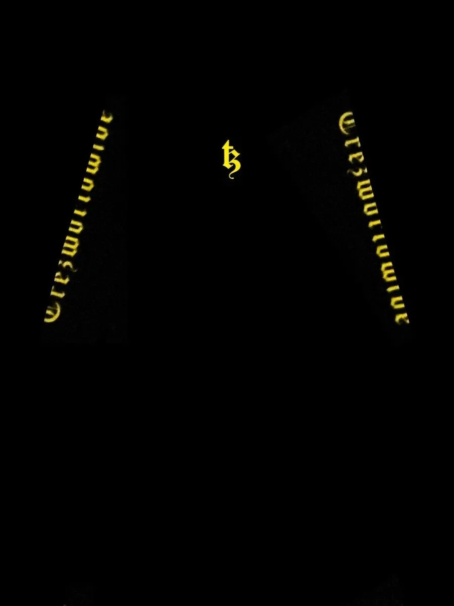 TZ WORLDWIDE MEN T-SHIRT TZ BE TREZ LONG SLEEVE BLACK (GLOW IN THE DARK)