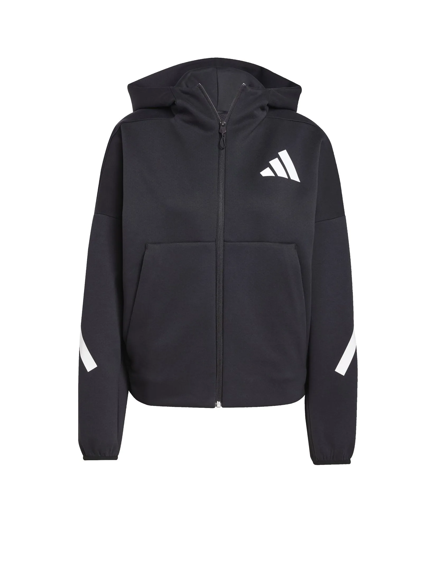 ADIDAS Women Hoodie Adidas Z.N.E. Full-Zip Black / White