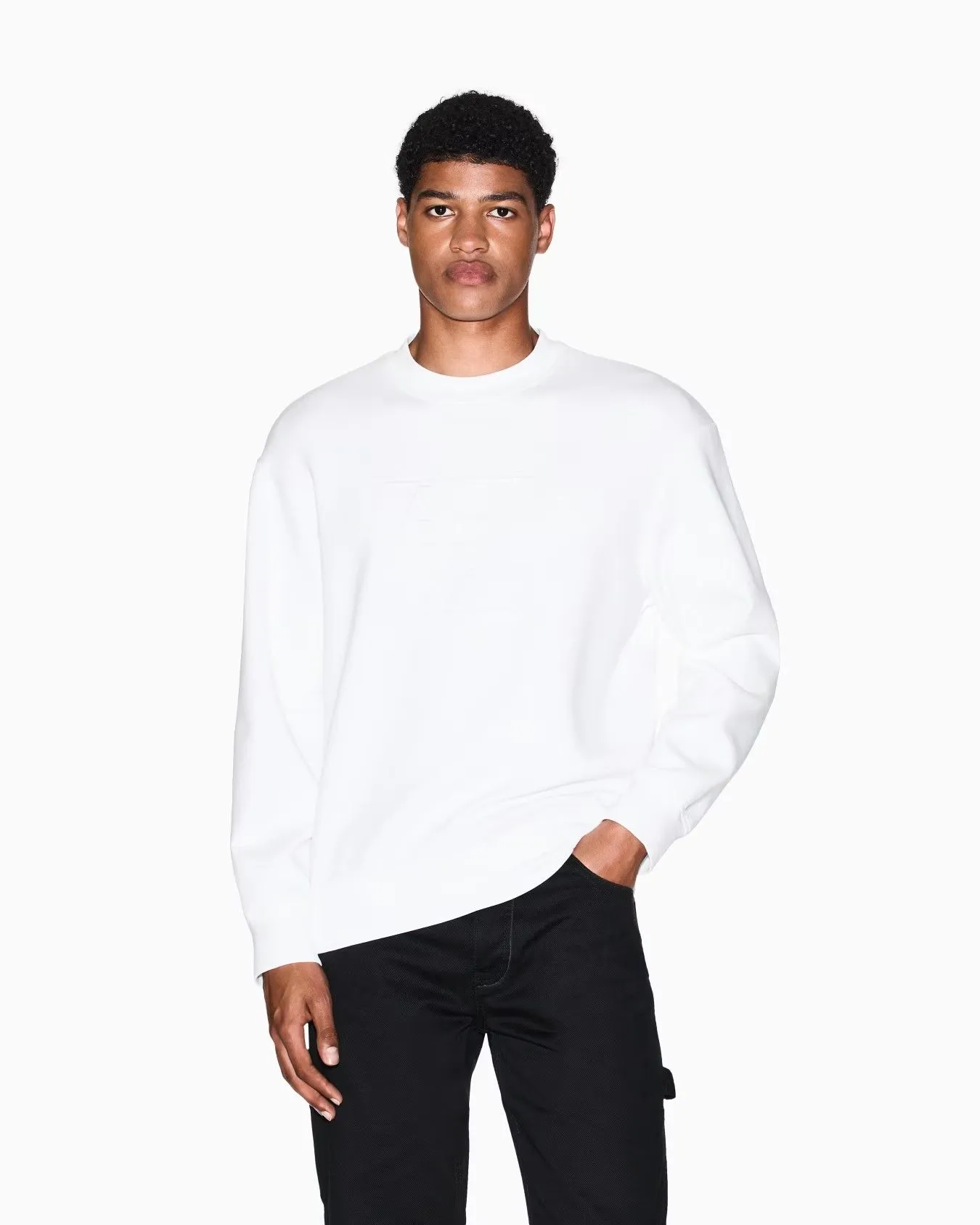 ARMANI EXCHANGE Sweatshirt Male XM001371-AF13047-U0009 Off-White