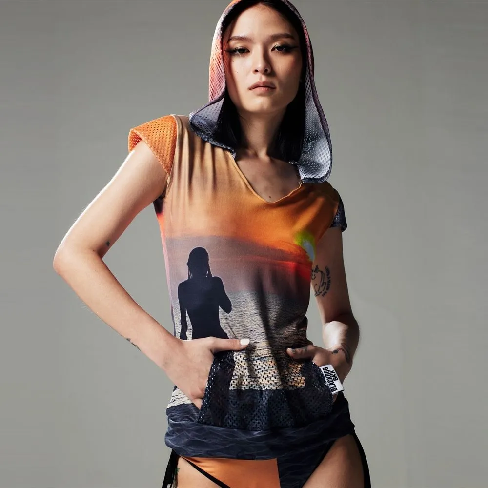 BLACKDOG BKK Multicolor Sun Jogging hoodie with panties