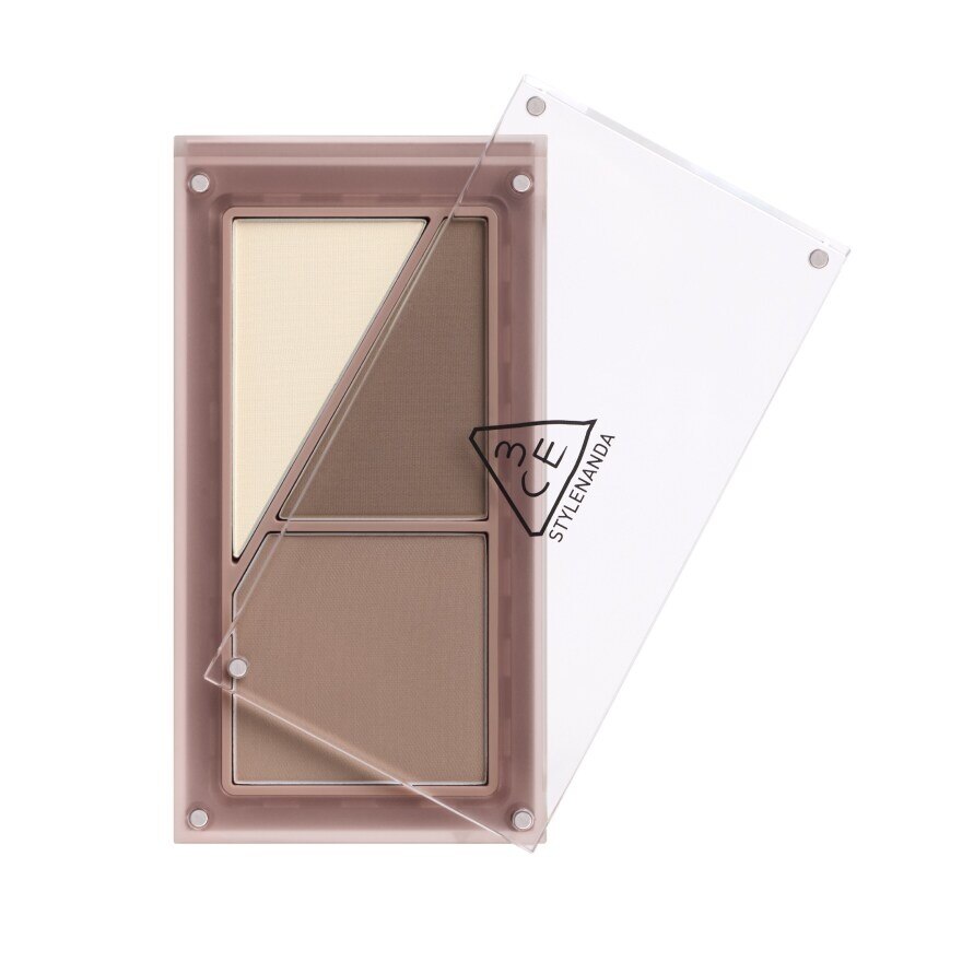 #3CE Palette Layers Contour Soft Brown