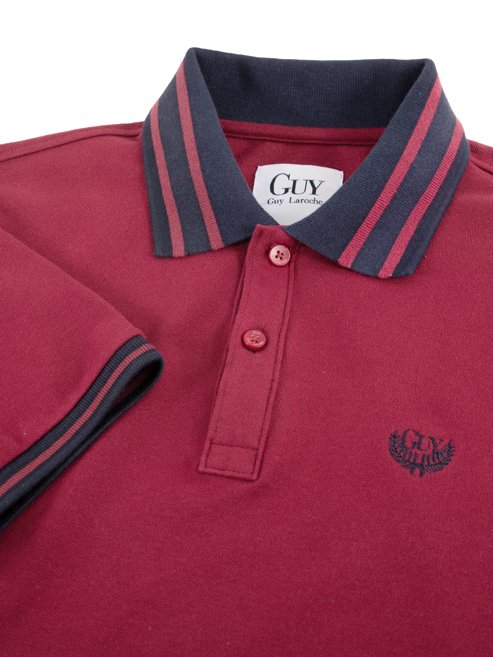 GUY LAROCHE MENWEAR MEN SHORT SLEEVE POLO SLIM  FIT  RED CASUAL STYLE GUY LAROCHE DKP6201P4