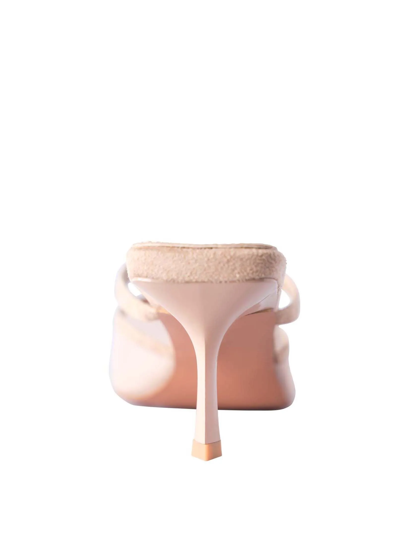 VILLAINS SF ELYSE Women's Mule Heels NUDE