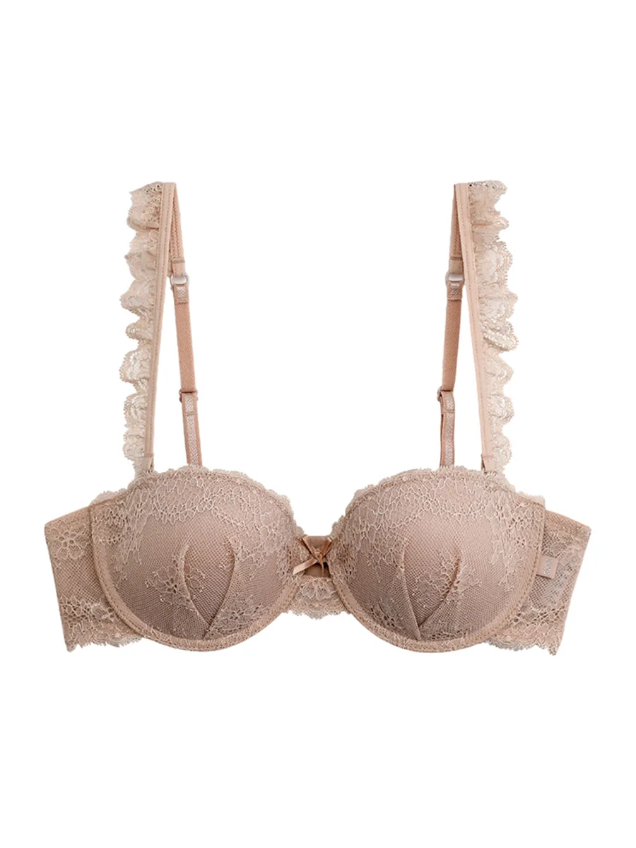 ELLE LINGERIE Women BRASSIERE MOLDED BRA LB6565 BEIGE