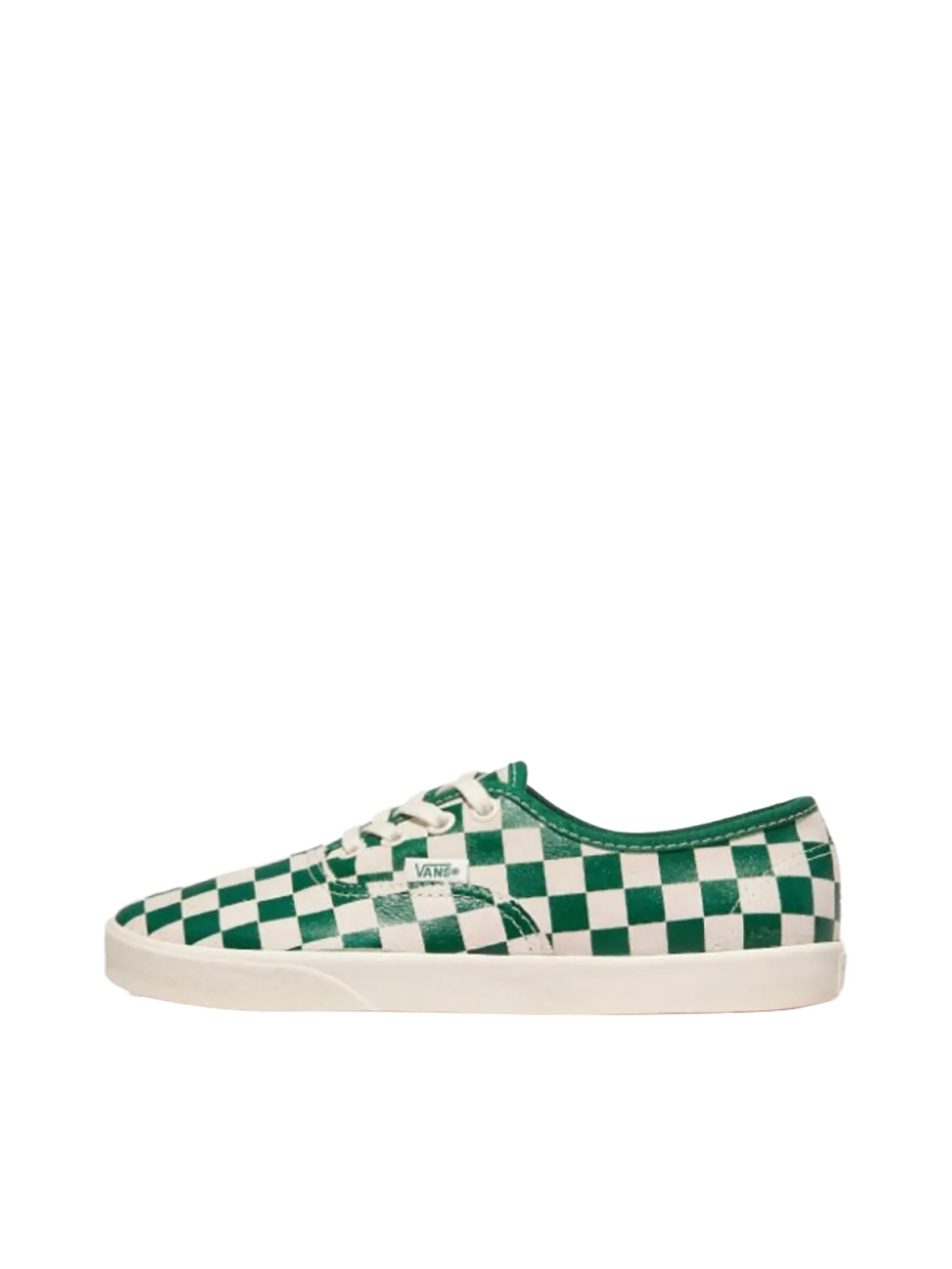 VANS Unisex Sneakers Authentic Lowpro - Checkerboard Green