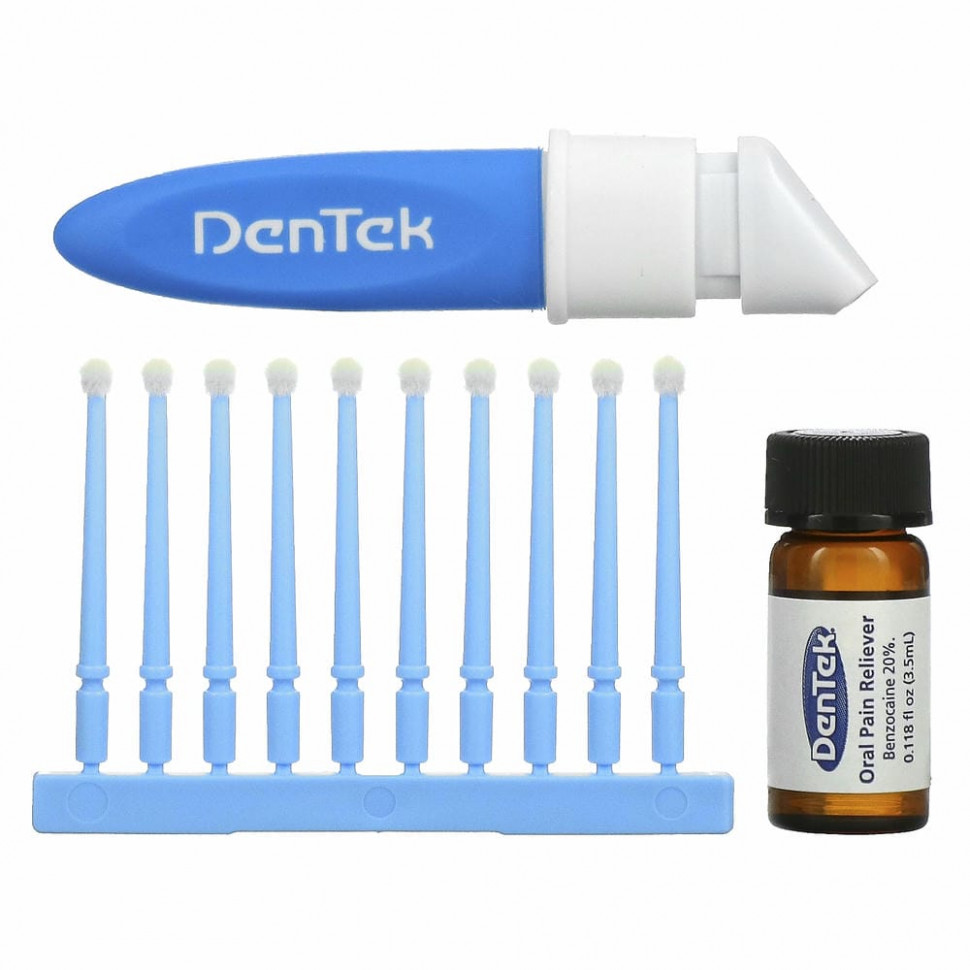 DenTek, Мгновенное обезболивание, максимальная сила, чистая мята, 1 набор