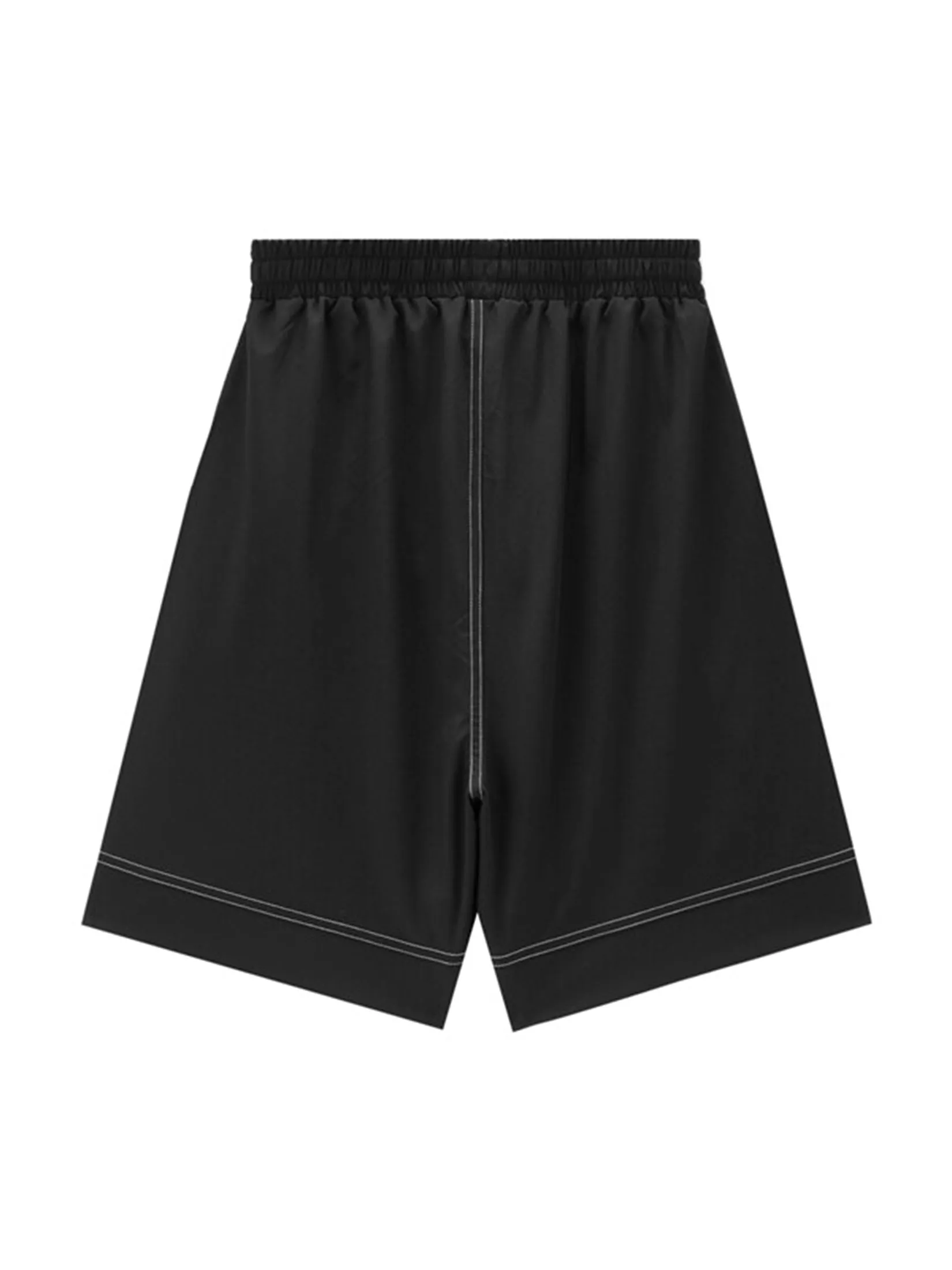 GIORDANO Women's Online Exclusive Elastic Waist Printed Shorts Black
