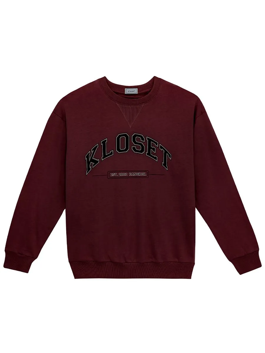 KLOSET (KK22)Old School Sweatshirt Red