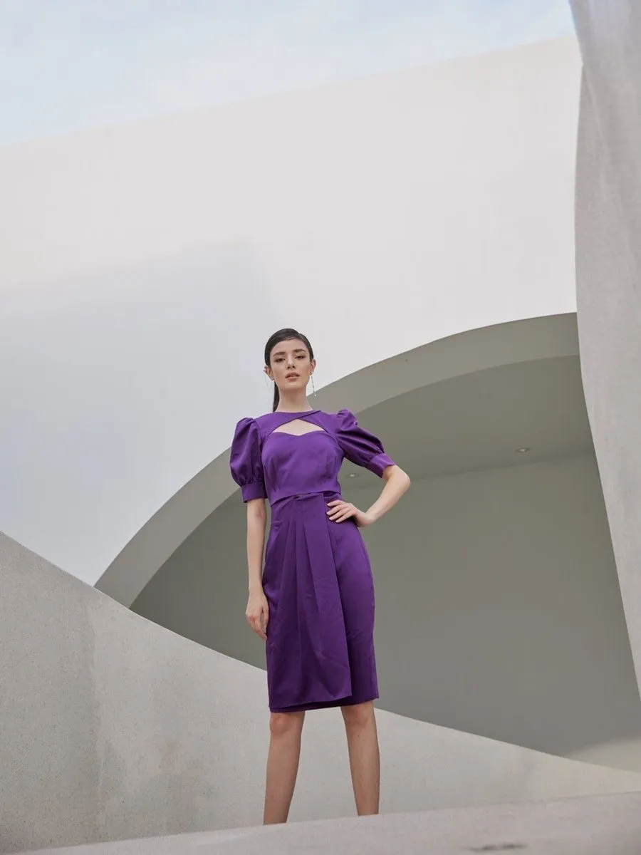 SILHOUETTE Purple Drape skirt
