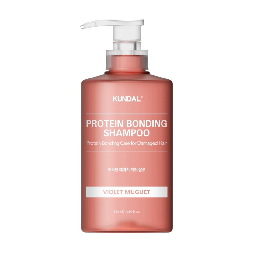Kundal Shampoo Protein Bonding Violet Muguet 500 Ml. - Pink